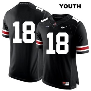 Youth NCAA Ohio State Buckeyes Tate Martell #18 College Stitched No Name Authentic Nike White Number Black Football Jersey ZP20C16WL